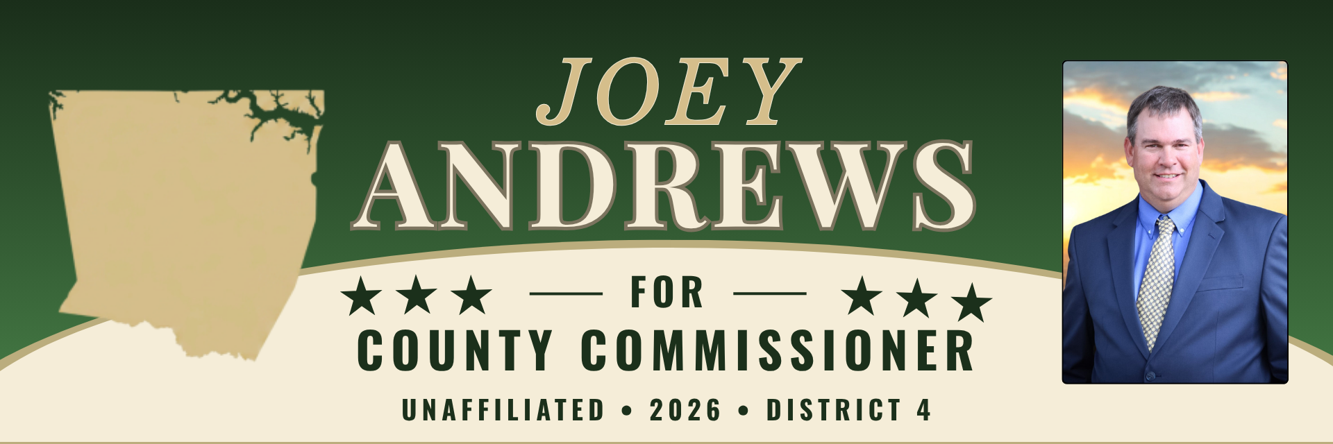 Joey Andrews — Commissioner · District 4 · Warren County NC · 2026 · Unaffiliated